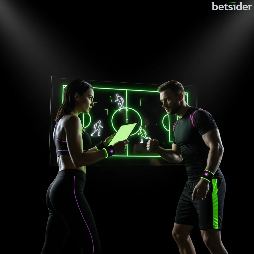 Smartphone che riproduce un evento di tennis in diretta streaming sull'app Betsider.